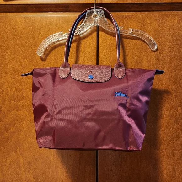 Longchamp Le Pliage Shopping Club Tote Plum/Garnet/Prune NWOT